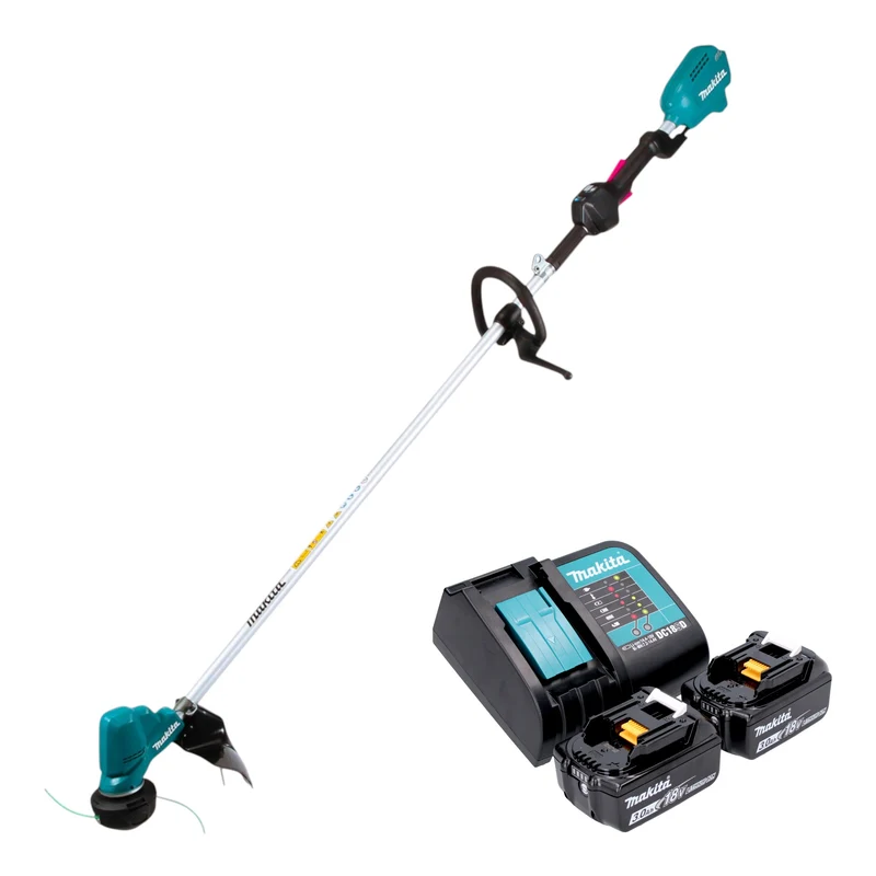 Makita DUR 190 LSF2X9 Akku Rasentrimmer 18 V 300 mm Brushless + 2x Akku 3,0 Ah + Ladegerät