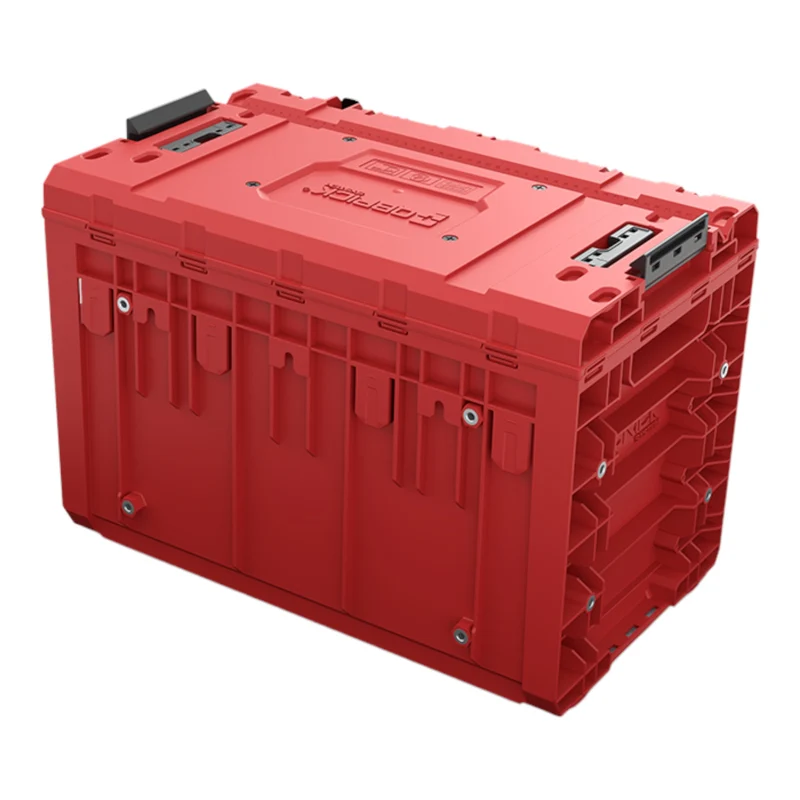 Qbrick System PRIME Drawer 3 Toolbox Expert RED ULTRA HD modularer Werkzeugkasten mit 3 Schubladen 542 x 335 x 369 mm 22,6 l