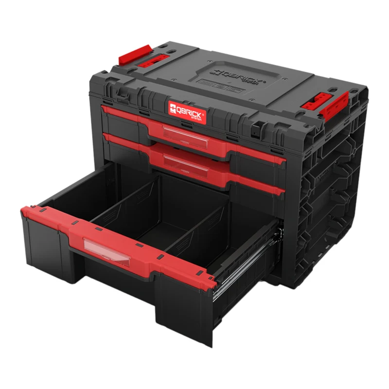 Qbrick System PRIME Drawer 3 Toolbox Basic modularer Werkzeugkasten mit 3 Schubladen 542 x 335 x 369 mm 22,6 l