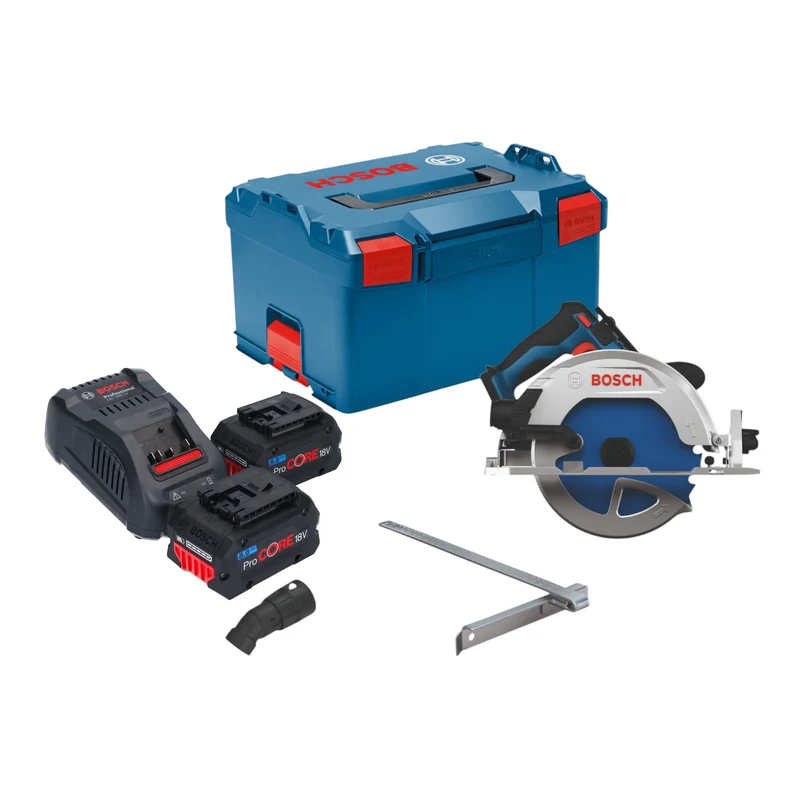 Bosch GKS 18V-68-2 Akku Kreissäge 18 V 190 mm Brushless + 2x ProCORE Akku 8,0 Ah + Ladegerät + L-Boxx