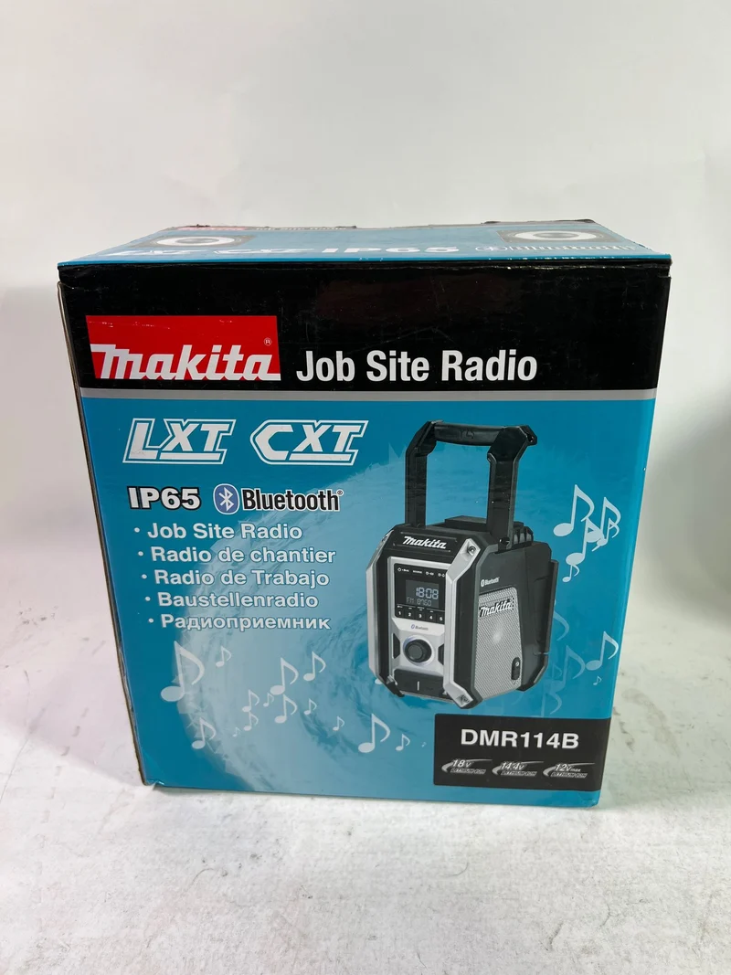 Makita DMR 114 B Akku Radio 12 V - 18 V Bluetooth IP65 Solo - ohne Akku, ohne Ladegerät - Reparaturgerät
