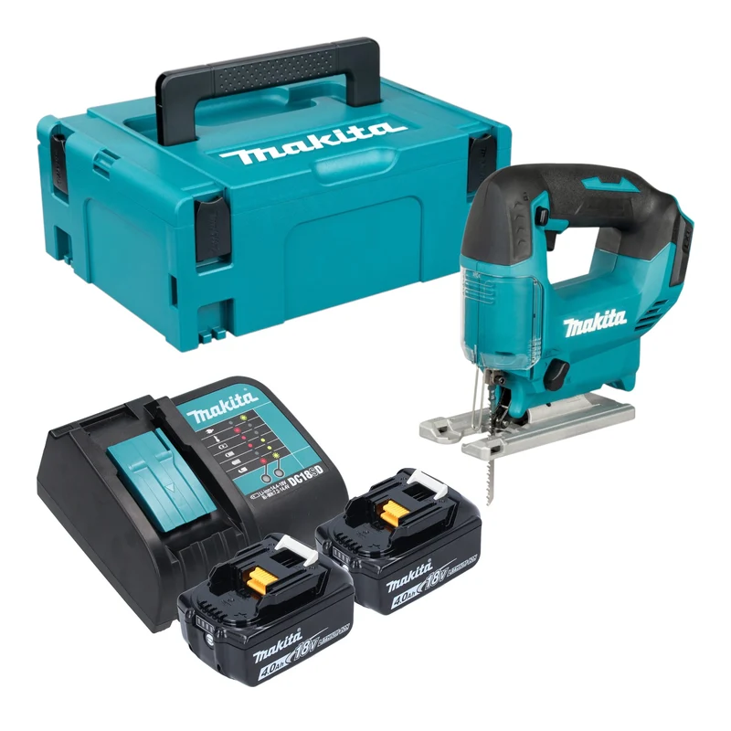 Makita DJV 186 SMJ Akku Pendelhubstichsäge 18 V + 2x Akku 4,0 Ah + Ladegerät + Makpac