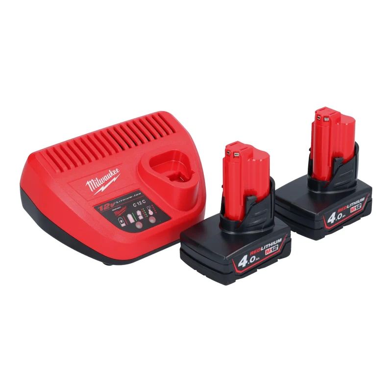 Milwaukee M12 FHS-402 Akku Astsäge 12 V 15 cm Brushless + 2x Akku 4,0 Ah + Ladegerät