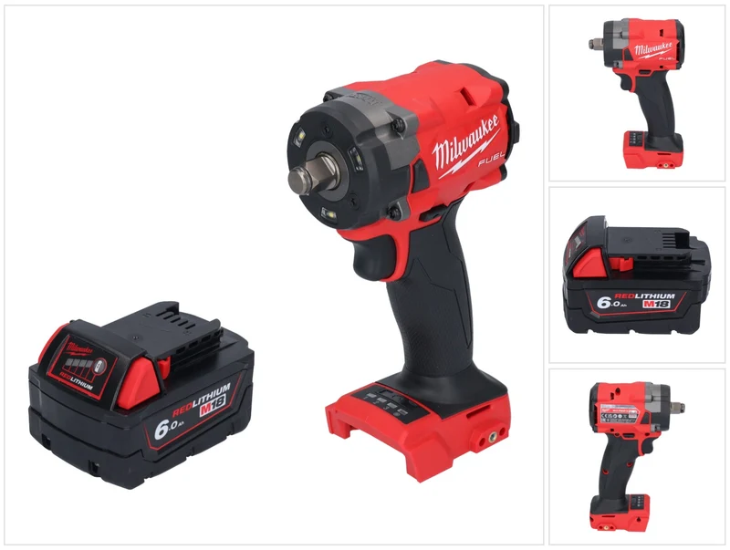 Milwaukee M18 FIW2F12-601 Akku Schlagschrauber 18 V 339 Nm 1/2" Brushless + 1x Akku 6,0 Ah - ohne Ladegerät