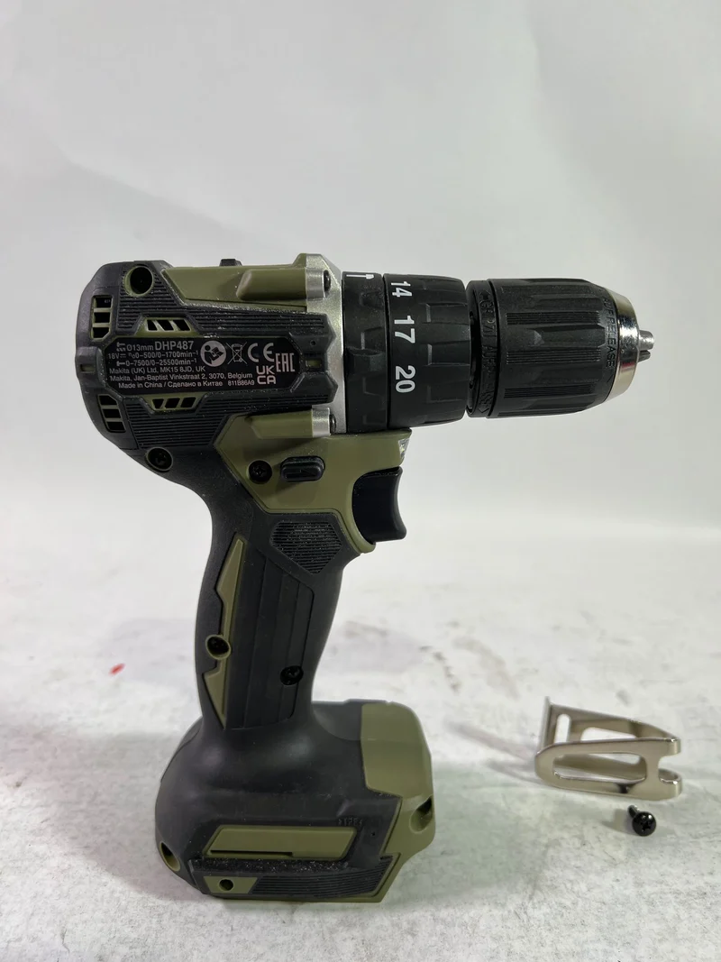 Makita DHP 487 ZO Akku Schlagbohrschrauber 18 V 40 Nm Brushless Olive Outdoor Adventure Serie Solo - ohne Akku, ohne Ladegerät - Reparaturgerät