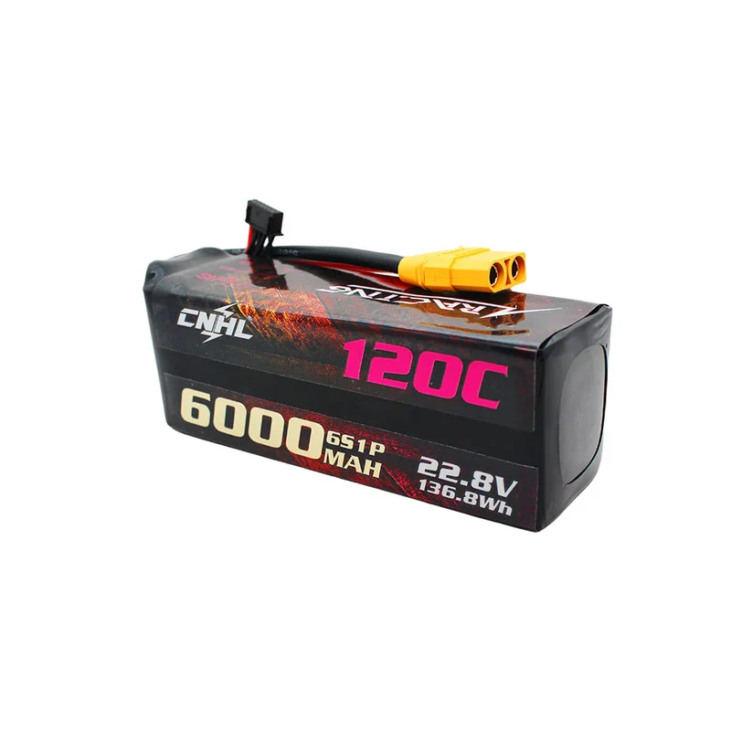 CNHL Racing Series LiHV 6000mAh 22,8 V 6S Lipo-Akku 120C mit XT90-Stecker