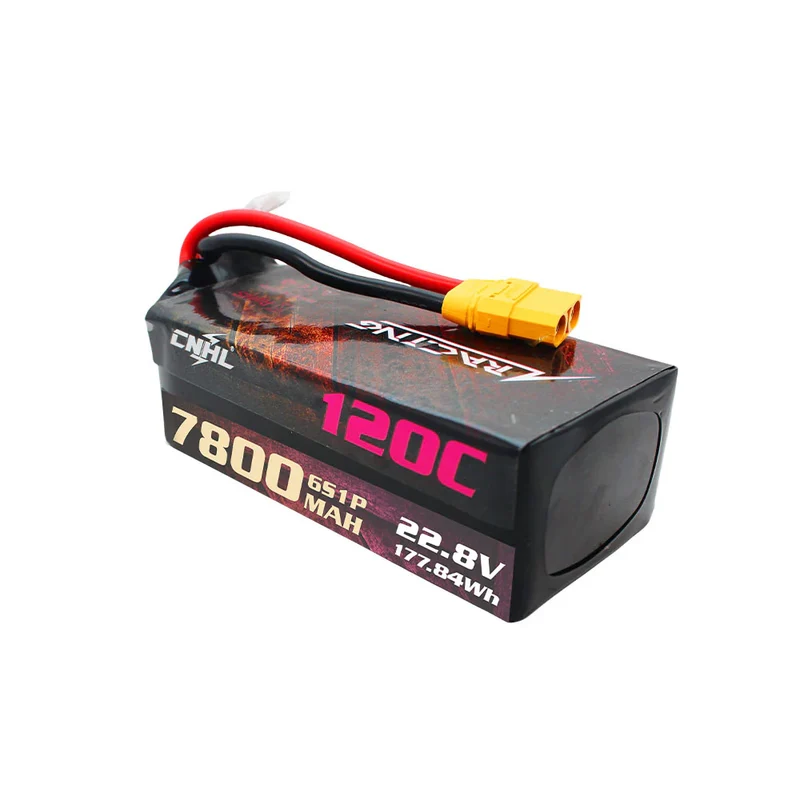 CNHL Racing Series LiHV 7800mAh 22,8 V 6S Lipo-Akku 120C mit XT90-Stecker