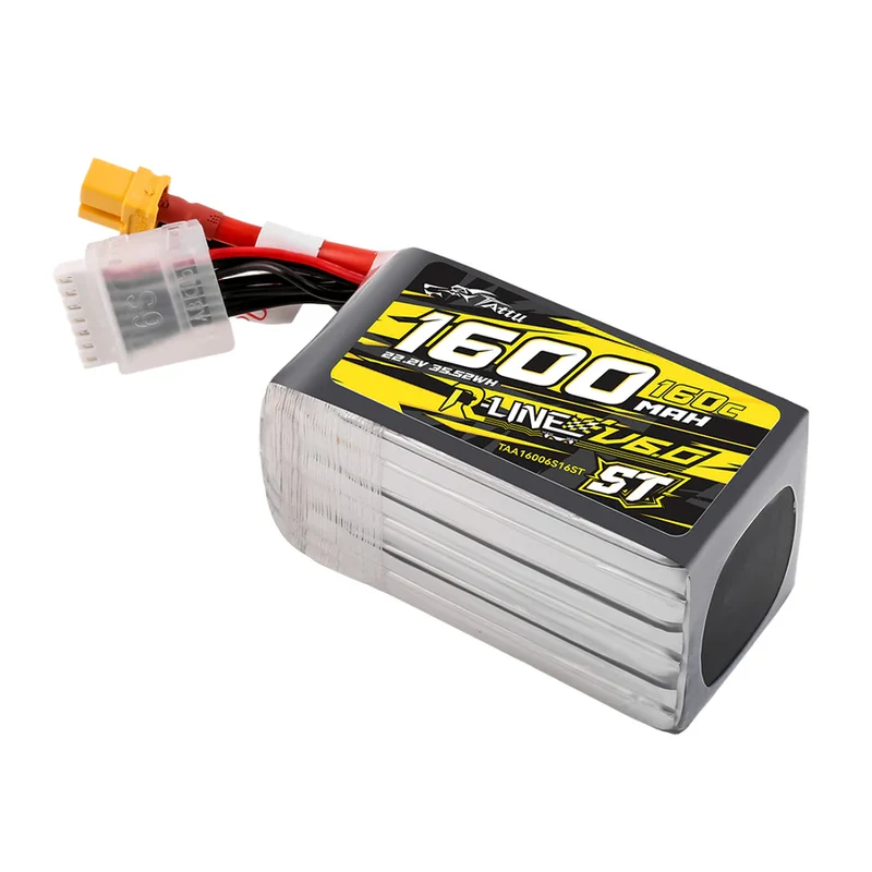 Tattu R-Line V6 1600mAh 6S 160C ST LiPo-Akku mit XT60