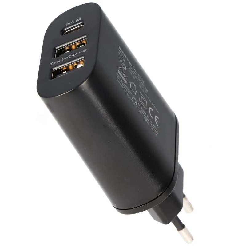 Varta Ladeadapter, Wall Charger, schwarz 2xUSB-A/-C