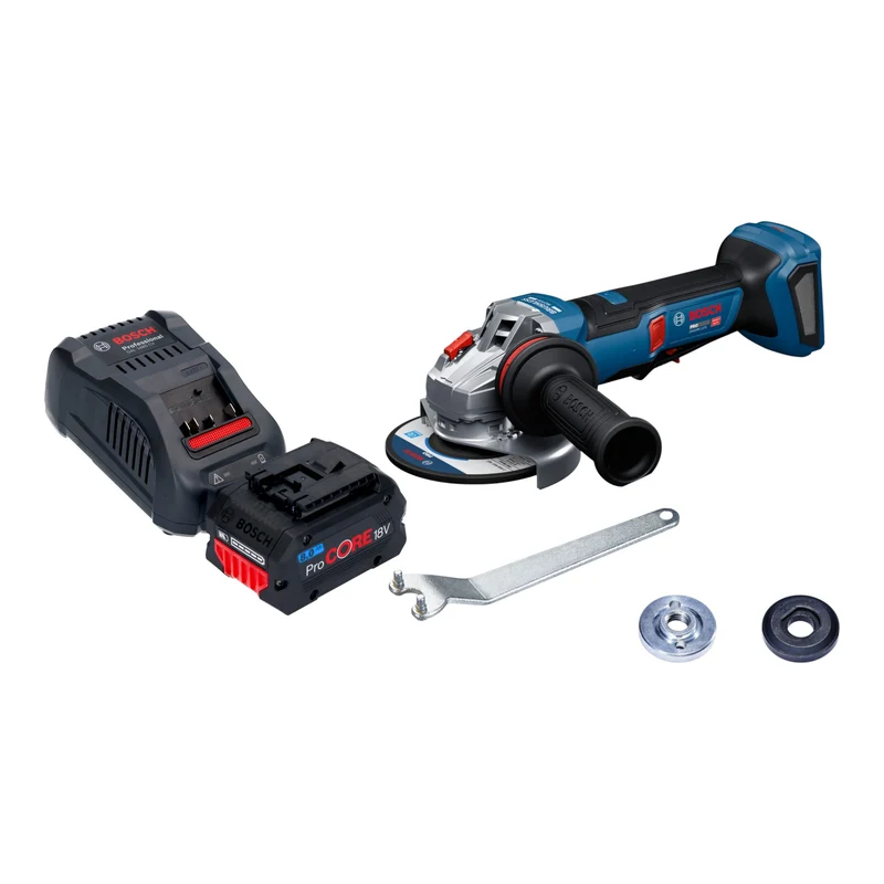 Bosch GWS 18V-11 PS Akku Winkelschleifer 18 V 125 mm Brushless + 1x ProCORE Akku 8,0 Ah + Ladegerät
