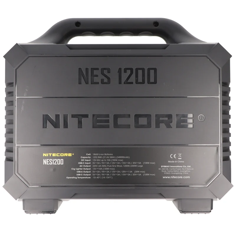 Nitecore NES1200 Power Station mit 348000mAh Kapazität, perfekt als mobile Stromversorgung geeignet, die neue Nitecore NES1200 Powerstation