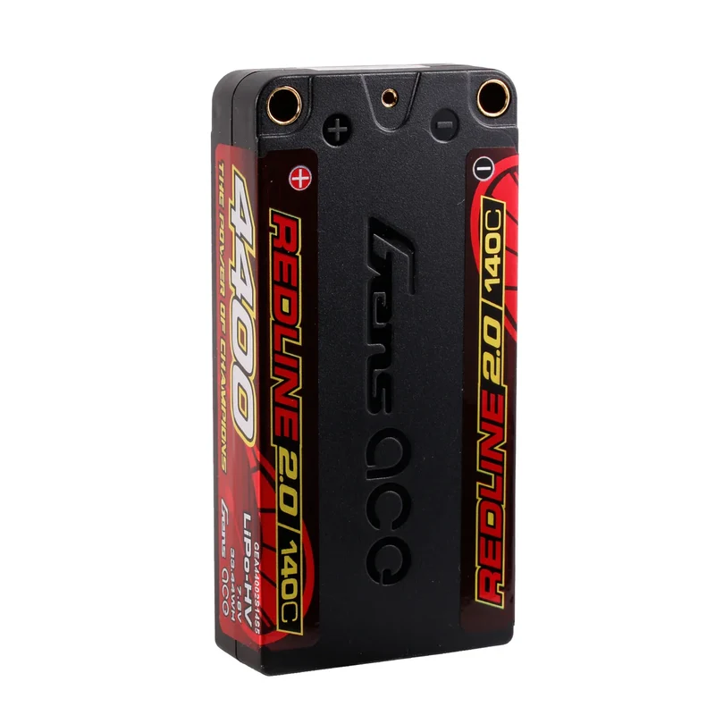 Gens Ace Redline 2.0 Serie 4400mAh 7,6V 140C 2S1P HardCase HV Lipo-Akkupack mit Hardcase 111#
