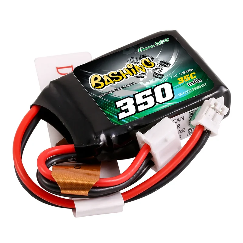 Gens Ace 350mAh 2S 7,4V 35C Lipo-Akkupack mit JST-PHR Plug-Bashing-Serie