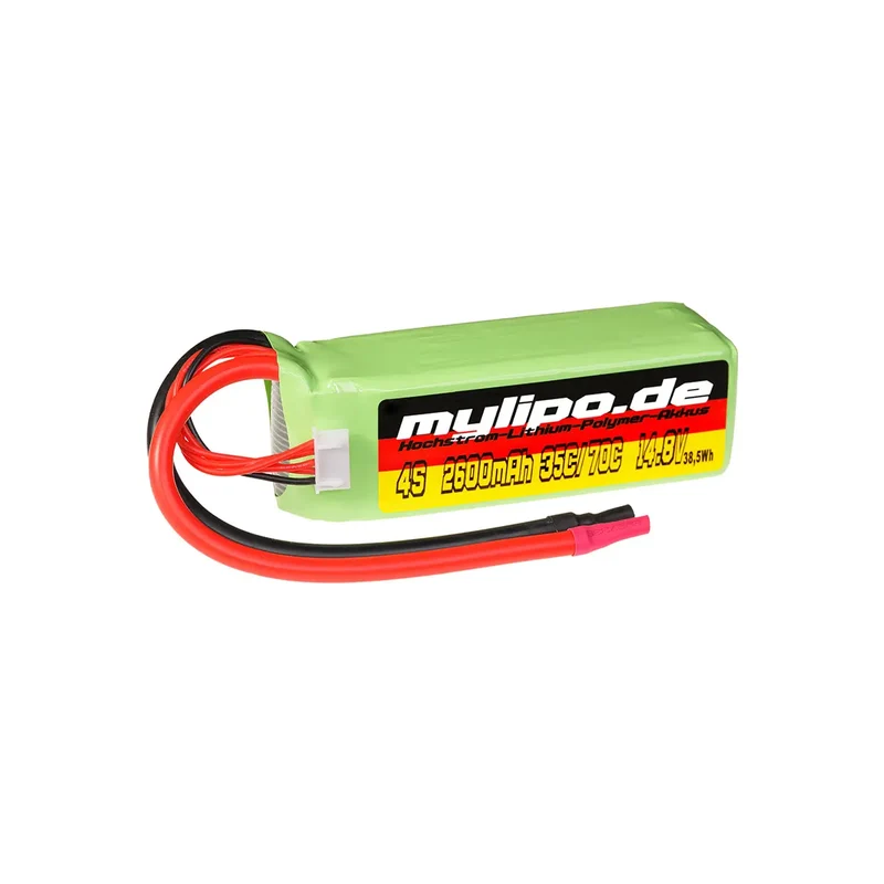 Mylipo Lipo Akku 2600mAh 14,8V 4S 35C/70C XT60