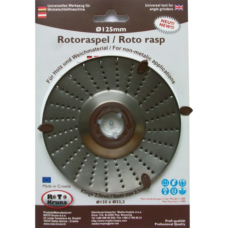 Rotoraspel / Grobschneide 2,5