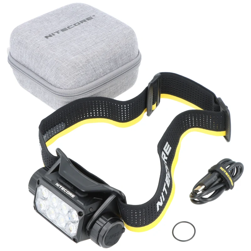 Nitecore HC75 UHE Stirnlampe, E-Focus Arbeits-Stirnlampe, 3000 Lumen, stufenlose Verstellung, wiederaufladbar