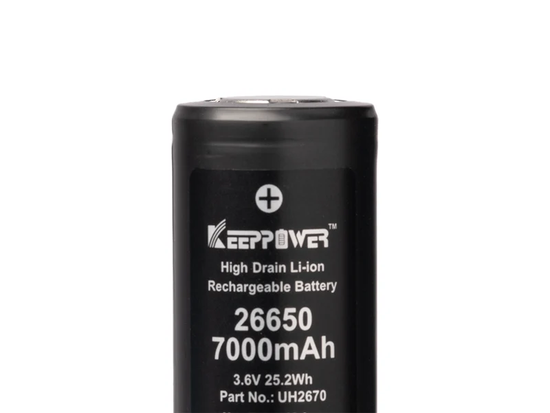 Keeppower 26650 *7000mAh max. 15A Entladestrom 3,6V-3,7V Li-Ionen-Akku