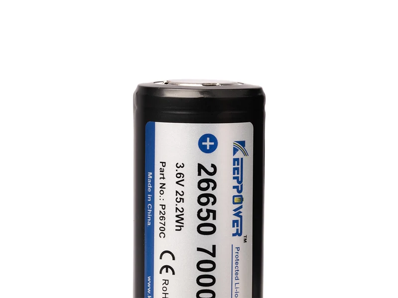 Keeppower 26650 *7000mAh 3,6V-3,7V Li-Ionen-Akku Mit PCB Schutzelektronik