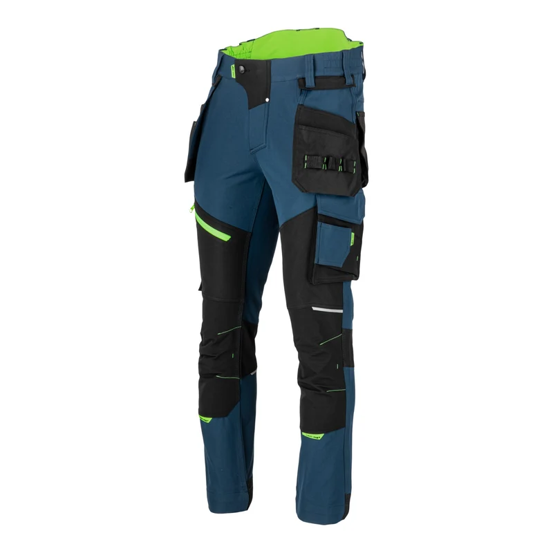 LAHTI PRO Stretch Arbeitshose Größe M ( L4056002 ) blau schwarz grün