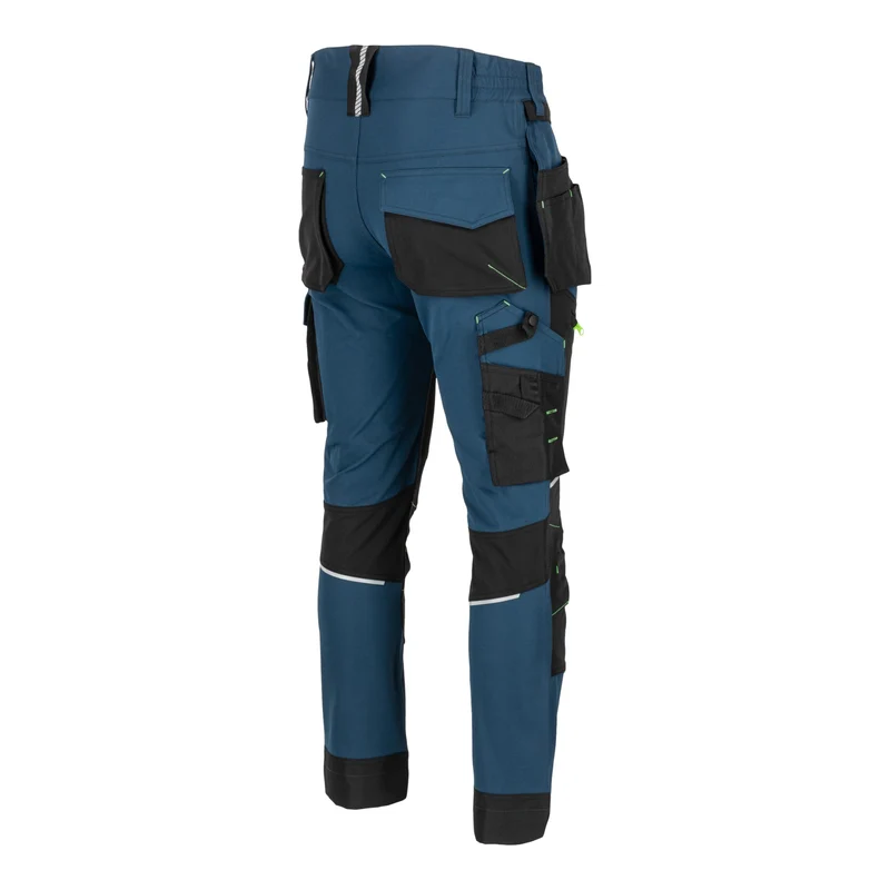 LAHTI PRO Stretch Arbeitshose Größe M ( L4056002 ) blau schwarz grün