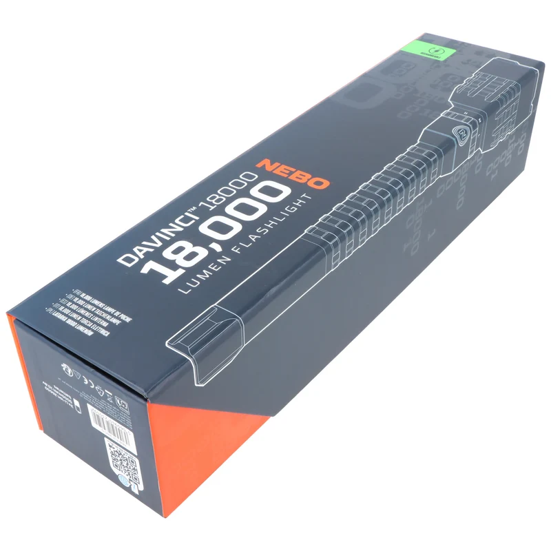 NEBO Davinci 18000 LED Taschenlampe, 18000 Lumen, bis zu 253 Meter Leuchtweite, wiederaufladbar