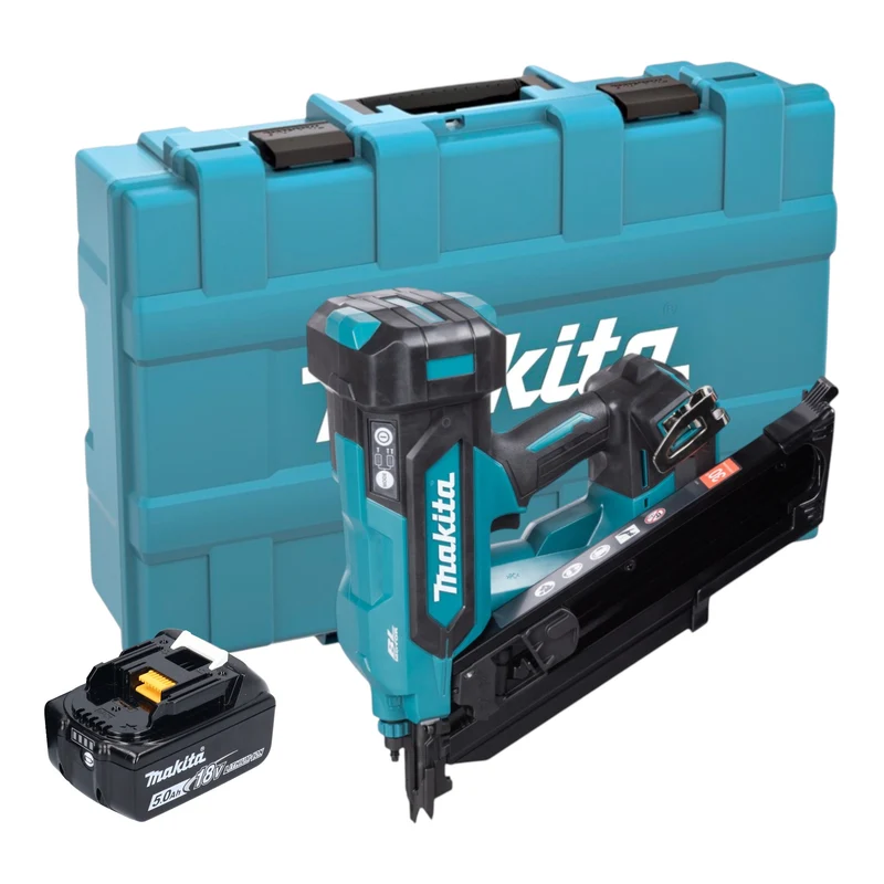 Makita DBN 900 T1K Akku Streifennagler 18 V 50 - 90 mm Brushless + 1x Akku 5,0 Ah + Koffer - ohne Ladegerät