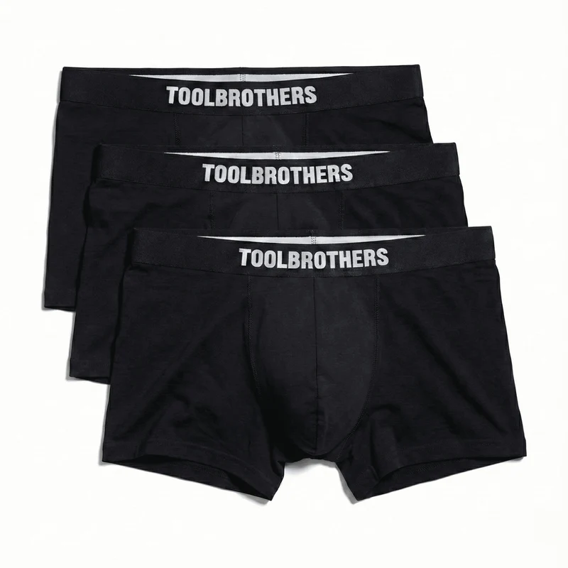Toolbrothers Boxer Shorts Black - 3er Pack (Größe S)