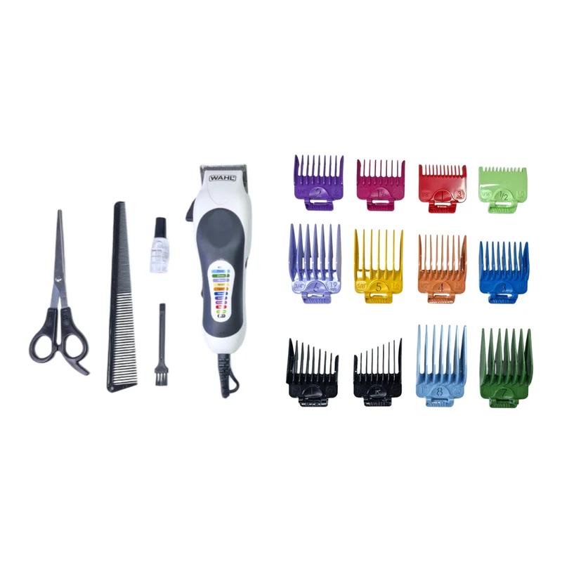 Wahl Color Pro Plus Haarschneidemaschine 0,8 - 28 mm ( 20104-0460 ) + 10x Kammaufsatz