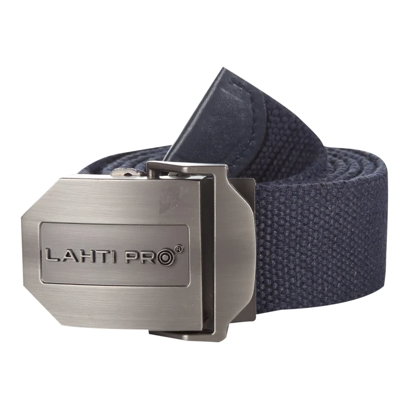 LAHTI PRO Stoff Gürtel mit Schnellverschluss Schnalle 130 cm ( L9020300 ) marineblau