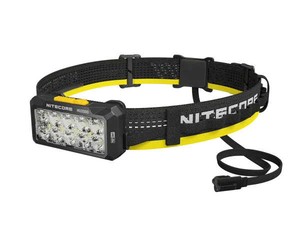 Nitecore HU2000 Arbeits-Stirnlampe, bis zu 2000 Lumen, ohne eigene Stromquelle, NiteLab UHE LEDs, mit Universalclip