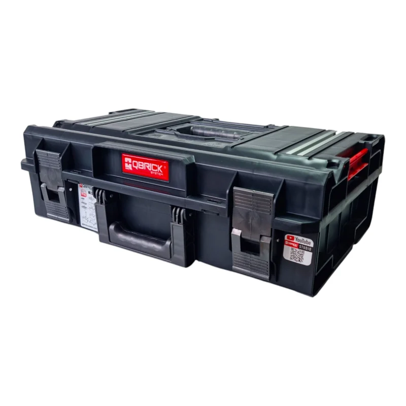 Qbrick System ONE 200 1.0 Technik Werkzeugkoffer modularer Organizer 585 x 385 x 190 mm 15,4 l stapelbar IP66 - alte Version