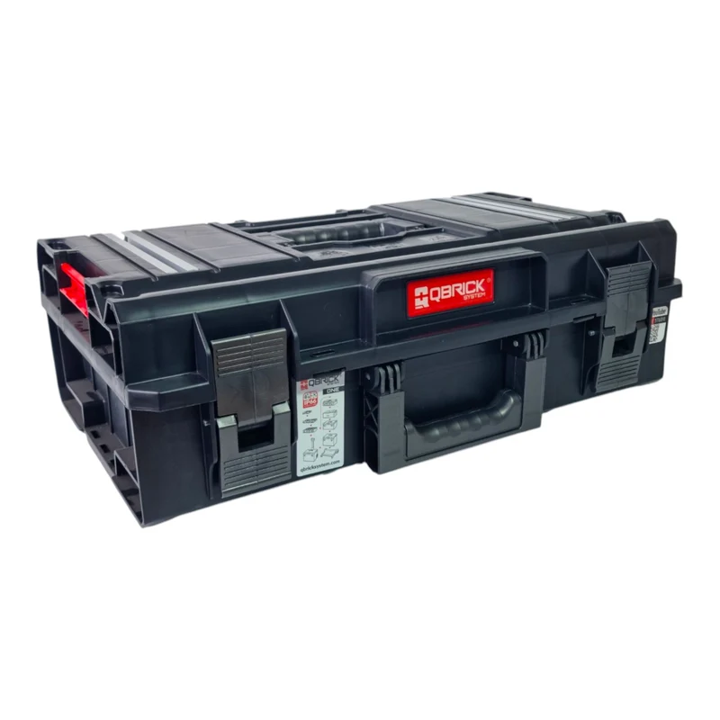 Qbrick System ONE 200 1.0 Technik Werkzeugkoffer modularer Organizer 585 x 385 x 190 mm 15,4 l stapelbar IP66 - alte Version