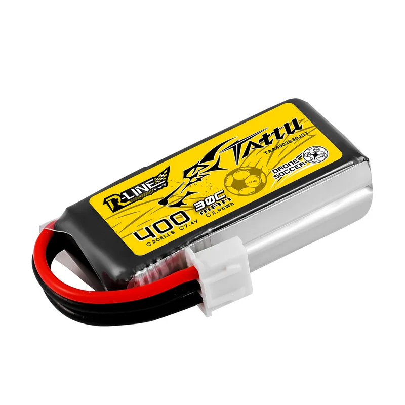 Tattu 400 mAh 2S 30C 7,4 V Lipo-Akku mit JST-XHR-Stecker