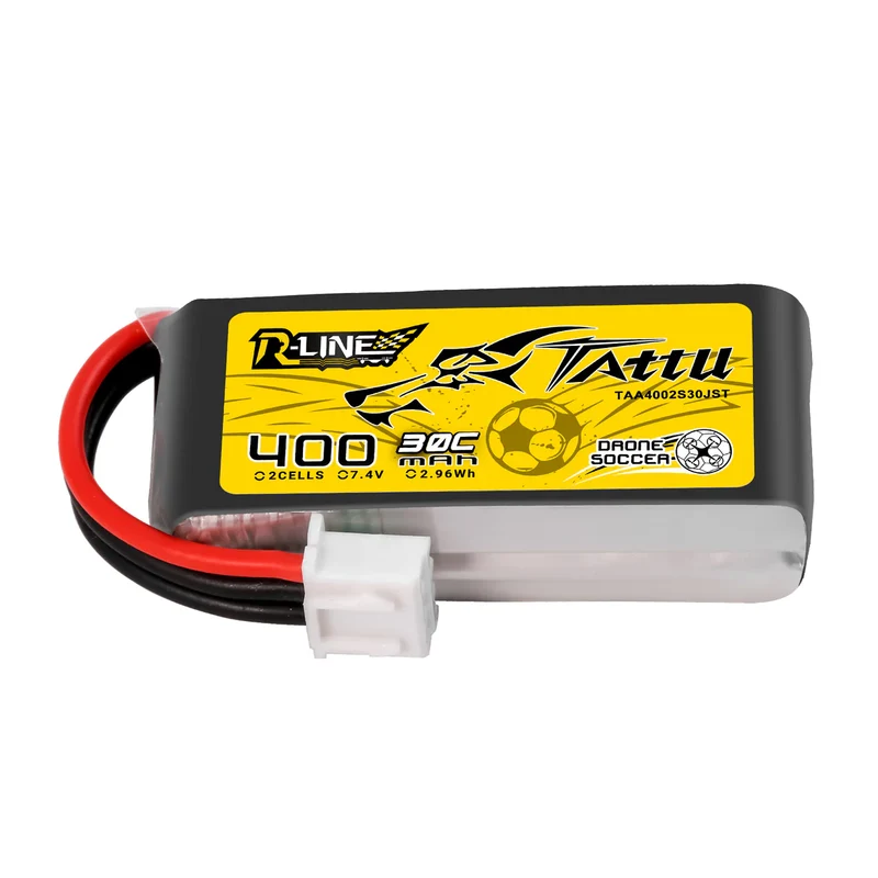 Tattu 400 mAh 2S 30C 7,4 V Lipo-Akku mit JST-XHR-Stecker