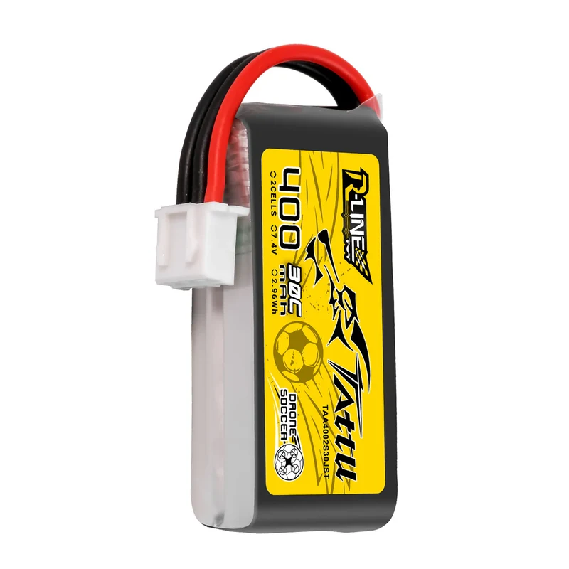 Tattu 400 mAh 2S 30C 7,4 V Lipo-Akku mit JST-XHR-Stecker