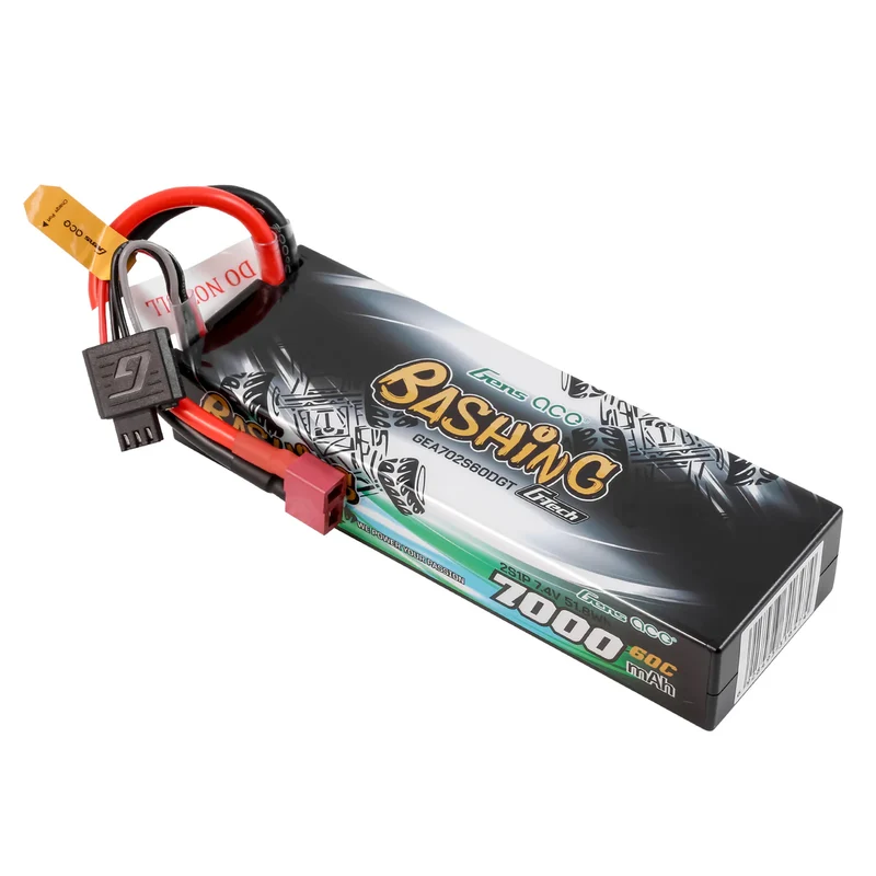 Gens Ace G-Tech 7000mAh 7,4V 60C 2S1P Lipo-Akkupack mit T-Stecker Bashing-Serie