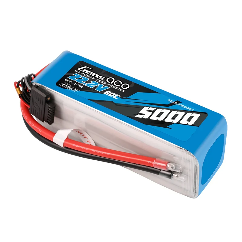 Gens Ace LiPo Akku G-Tech 5000mAh 22,2V 80C 6S1P Heli Lipo Akku