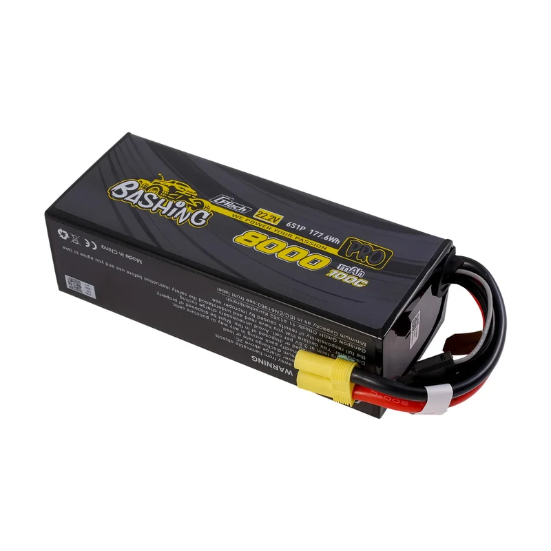 Gens Ace G-Tech 8000mAh 22,2V 100C 6S1P Lipo Akkupack mit EC5-Bashing Serie