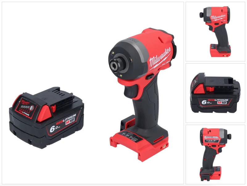 Milwaukee M18 FID3-601 Akku Schlagschrauber 18 V 1/4" 226 Nm Brushless + 1x Akku 6,0 Ah - ohne Ladegerät