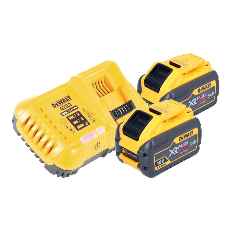 DeWalt DCS 573 Y2T Akku Handkreissäge 18 V 190 x 30 mm Brushless + 2x Akku 12,0 Ah + Ladegerät + TSTAK