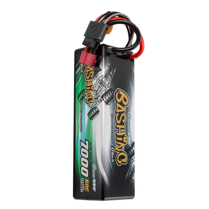 Gens Ace LiPo Akku G-Tech 7000mAh 11,1V 60C 3S1P mit T-Stecker Bashing-Serie