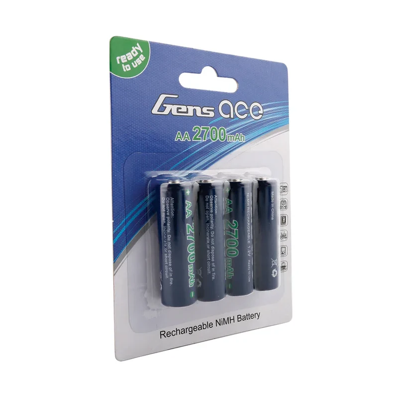 Gens Ace AA NIMH 2700 mAh 1,2V Batterie (4 Stück)