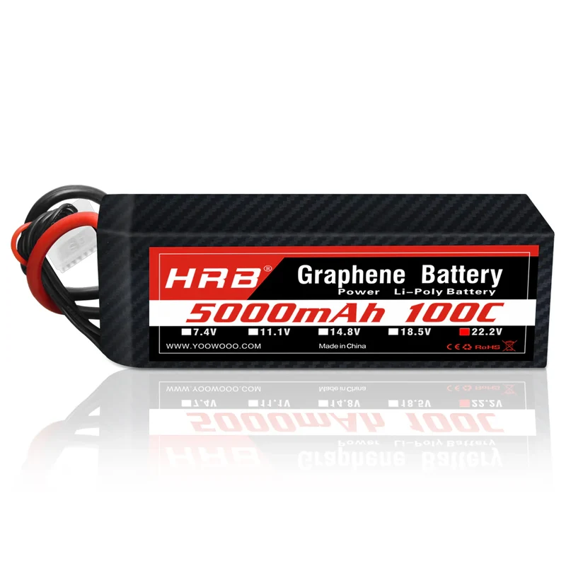 HRB LiPo Akku Graphene 22,2V 5000mah 100C EC5