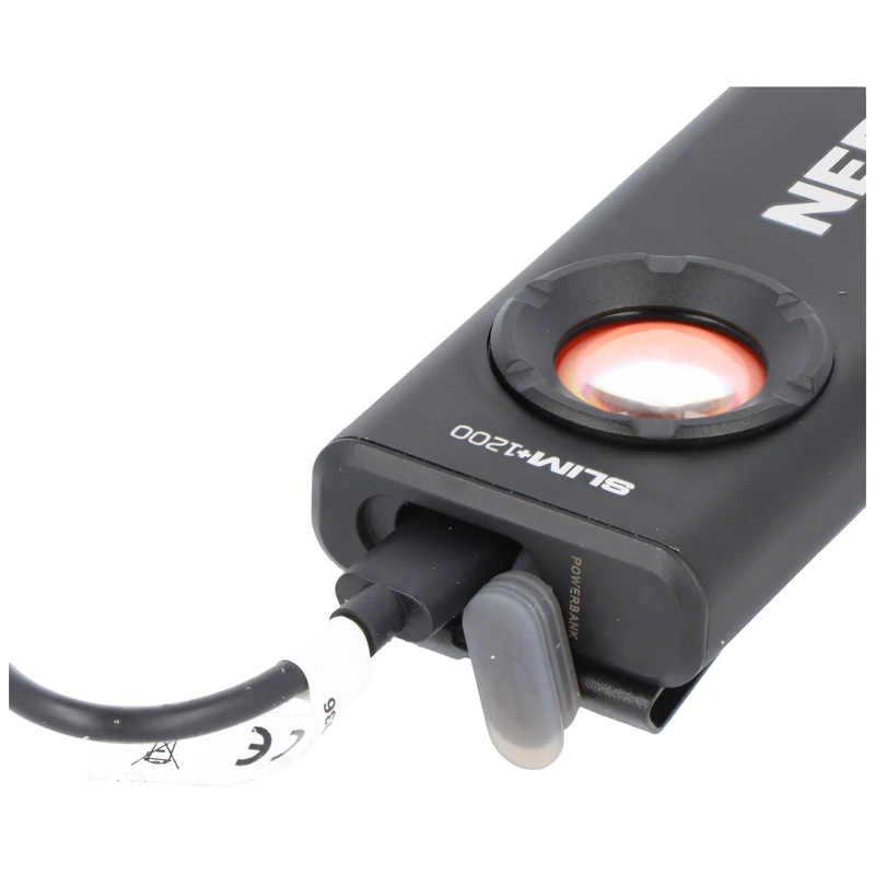 NEBO Slim+ 1200 COB-LED Taschenlampe, 1200 Lumen, 52 Meter Leuchtweite, Powerbank-Funktion, wiederaufladbar