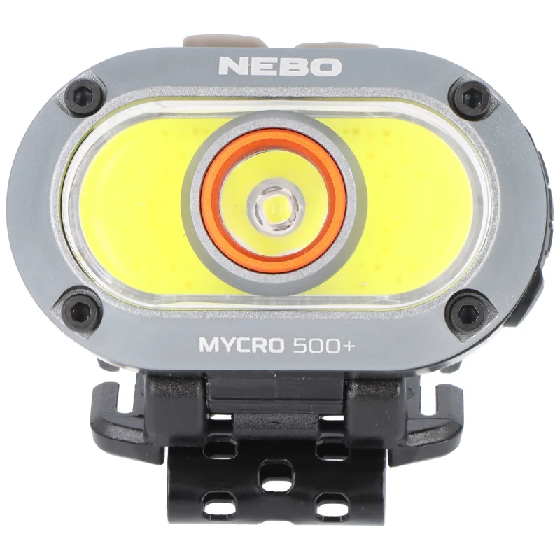 NEBO MYCRO 500+ Stirnlampe mit bis zu 500 Lumen und 90 Meter Leuchtweite, integrierter Akku 3,7V 235mAh Li-Polymer