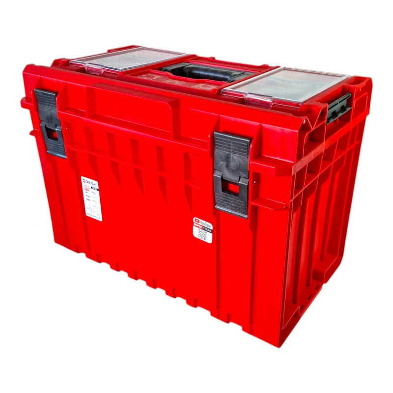 Qbrick System ONE 450 PROFI RED ULTRA HD Custom Werkzeugkoffer modularer Organizer 585 x 385 x 420 mm 52 l stapelbar IP66 - alte Version