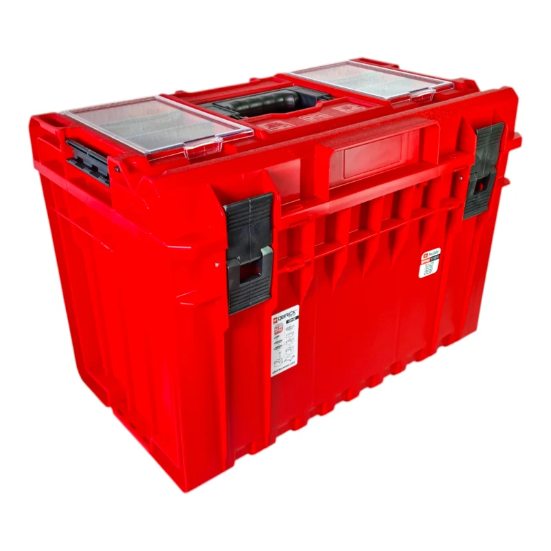 Qbrick System ONE 450 PROFI RED ULTRA HD Custom Werkzeugkoffer modularer Organizer 585 x 385 x 420 mm 52 l stapelbar IP66 - alte Version