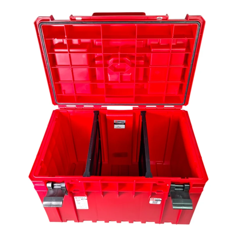 Qbrick System ONE 450 PROFI RED ULTRA HD Custom Werkzeugkoffer modularer Organizer 585 x 385 x 420 mm 52 l stapelbar IP66 - alte Version