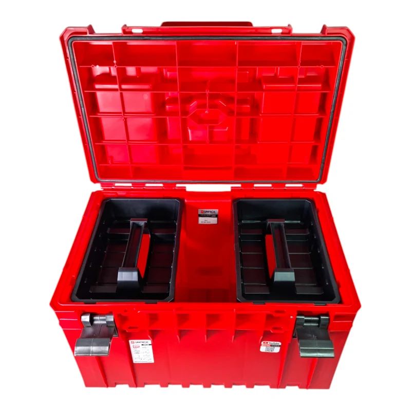 Qbrick System ONE 450 PROFI RED ULTRA HD Custom Werkzeugkoffer modularer Organizer 585 x 385 x 420 mm 52 l stapelbar IP66 - alte Version