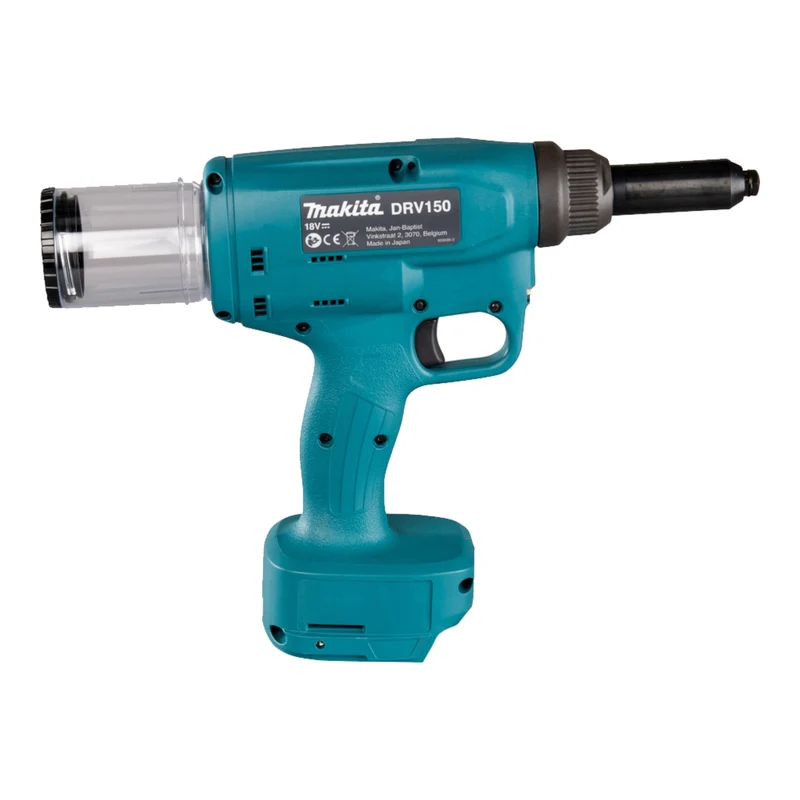 Makita DRV 150 RF1 Akku Blindnietsetzgerät 18 V 10 kN 2,4 - 4,8 mm Brushless + 1x Akku 3,0 Ah + Ladegerät
